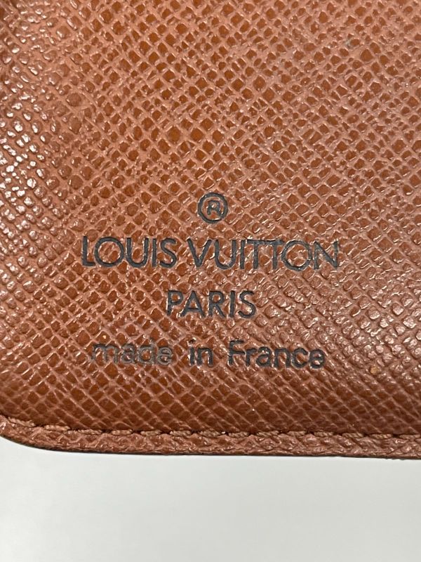 Louis Vuitton Monogram Compact Zipped Folding Wallet M61667 Brown Made In France