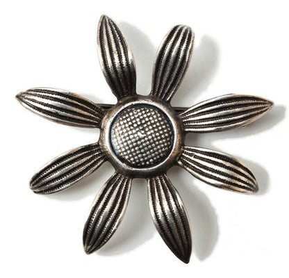 Saint Laurent Brooch Saint Laurent Pin Brooch Vintage Silver Flower Motif