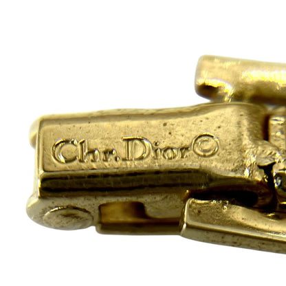 Christian DIOR Necklace 2strands Colored Stones Black