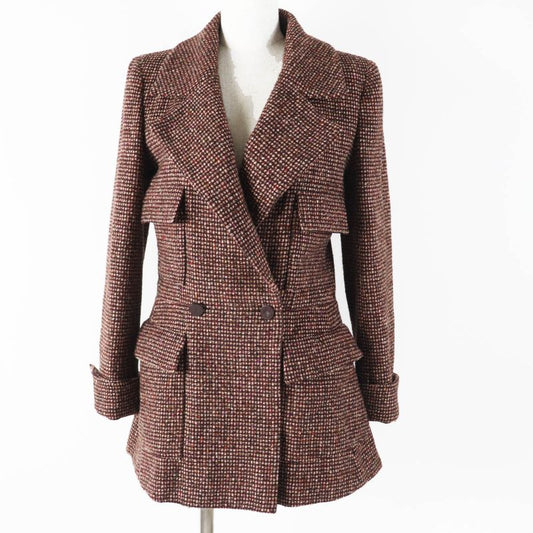 CHANEL Vintage 01A P18117 100% Wool With 100% Silk Lining Cocomer Cles With