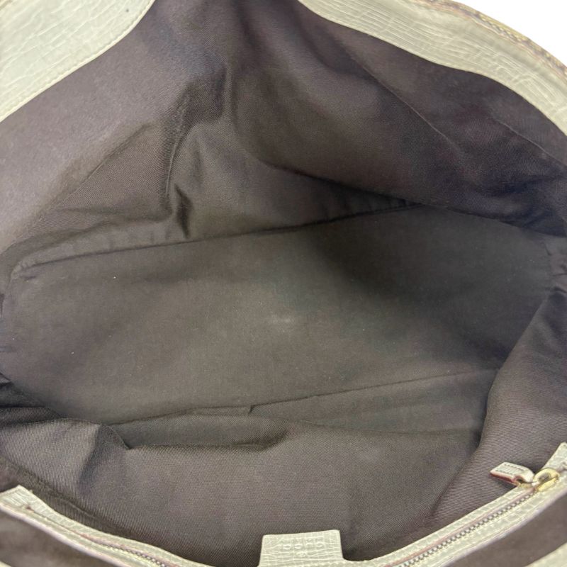 Gucci Hustler Bit Tote Bag GG Canvas Leather Brown White Horsebit Hardware