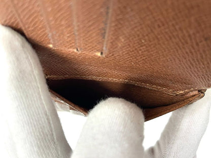 Louis Vuitton Monogram Portefeuille Florin Fold Wallet Pass Case M60026 Brown