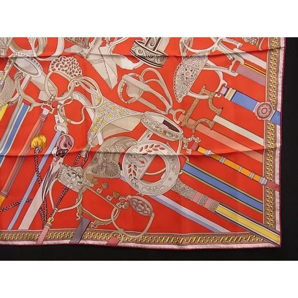 Hermes Large Scarf Carre 90 Multicolor Silk Concours D'etriers — view 3