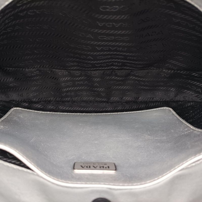 Pradacles O Silver Brushed Leather 7/4