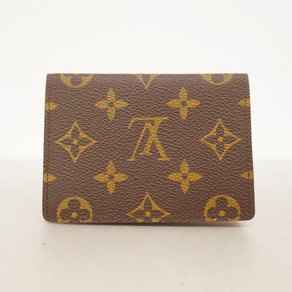 Louis Vuitton Card Case Monogram Porte 2 Carte Vertical M60533 Brown Men Women