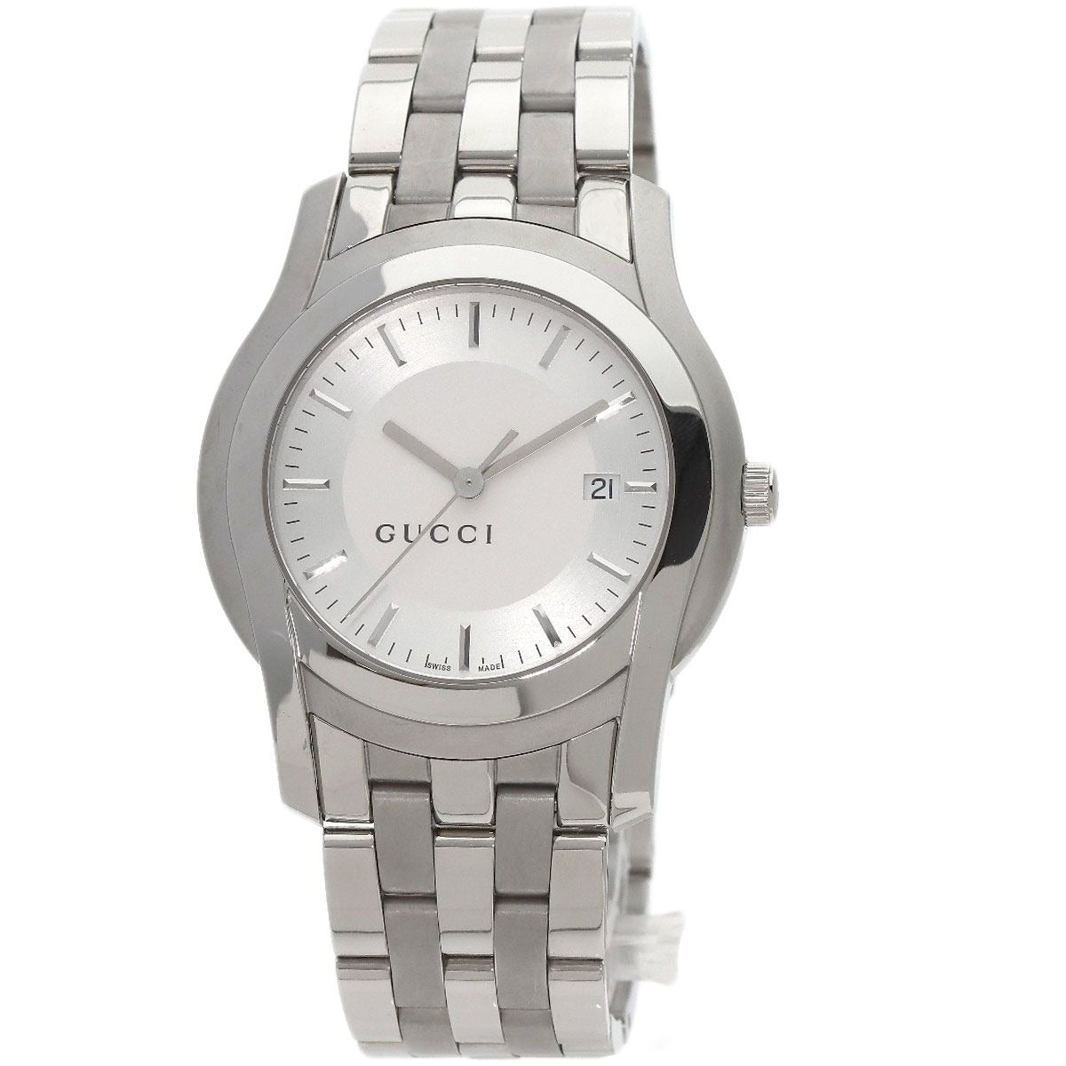 Gucci Round Face Watch SS