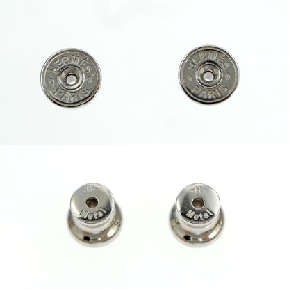Hermes Earrings Ava Buffalo-horn Black HAVA Silver-hardware Accessories-