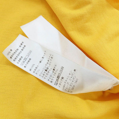 Celine Logo Print Loose Fit T-shirt Short Sleeve Yellow Women's S
