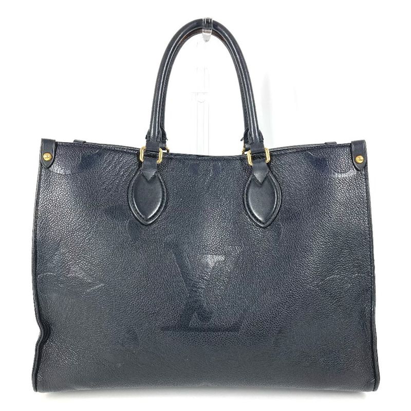 Louis Vuitton Tote Bag On The Go MM M45595 Monogram Empreinte Leather Noir Black