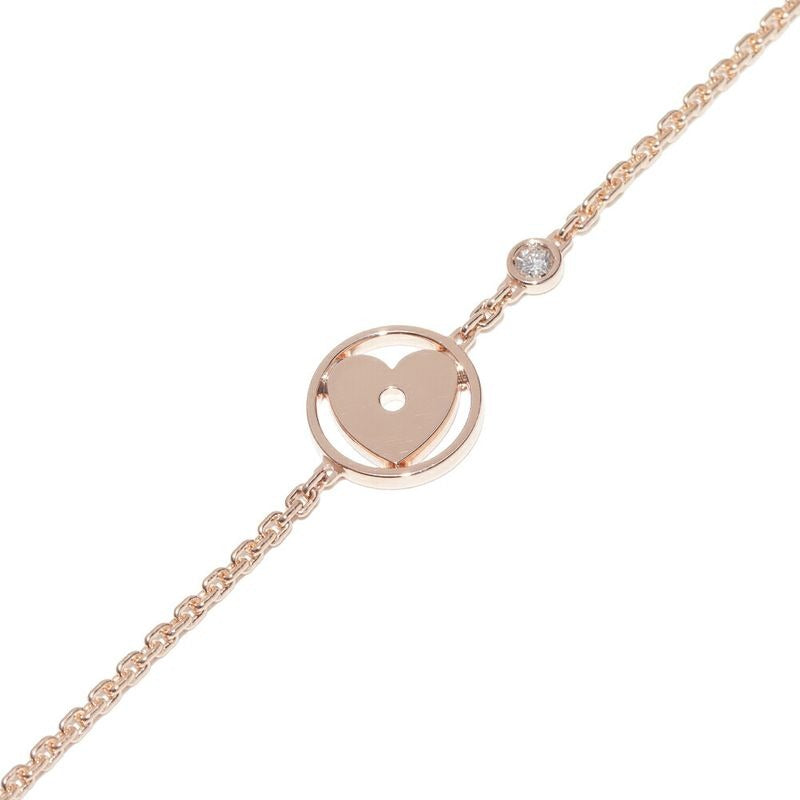 Louis Vuitton Bracelet 18K Pink Gold Diamond 1 P Monogram Idylle Cool