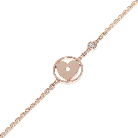 Louis Vuitton Bracelet 18K Pink Gold Diamond 1 P Monogram Idylle Cool
