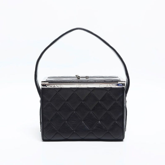 Chanel Handbag Vanity Lambskin Quilted
