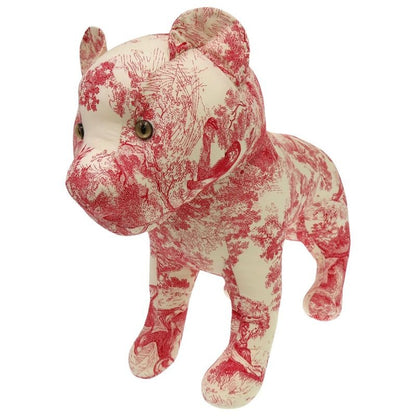 Dior Baby Toile de Jouy Animal Plush Toy Polyester Red 1708