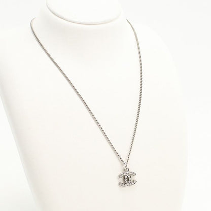 Chanel Rhinestone Coco Necklace Metal Ladies