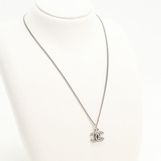 Chanel Rhinestone Coco Necklace Metal Ladies