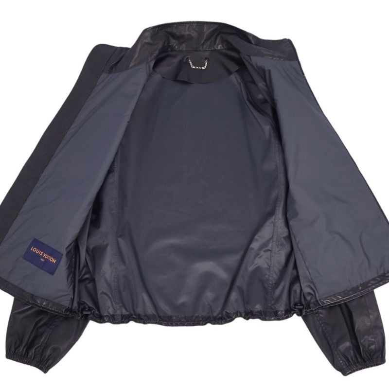 Louis Vuitton Leather Jacket Zip Up