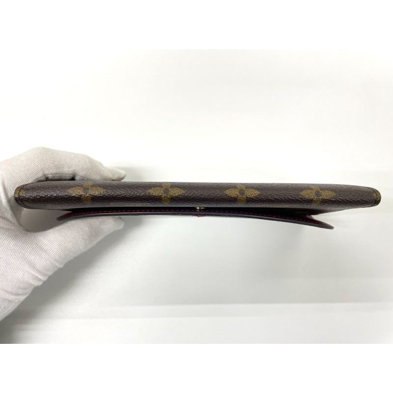 Louis Vuitton Monogram Portefeuille Emilie Zipper Long Wallet Brown — view 4