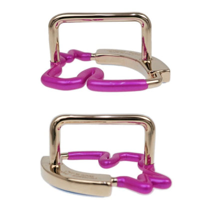 Hermes Scarf Ring Cheval Neon Cheval Pink Purple Blue Gold Hardware