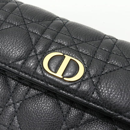 Dior Long Wallet With Coin Purse Diorskaro Orchid Flap Long Wallet Calf Black