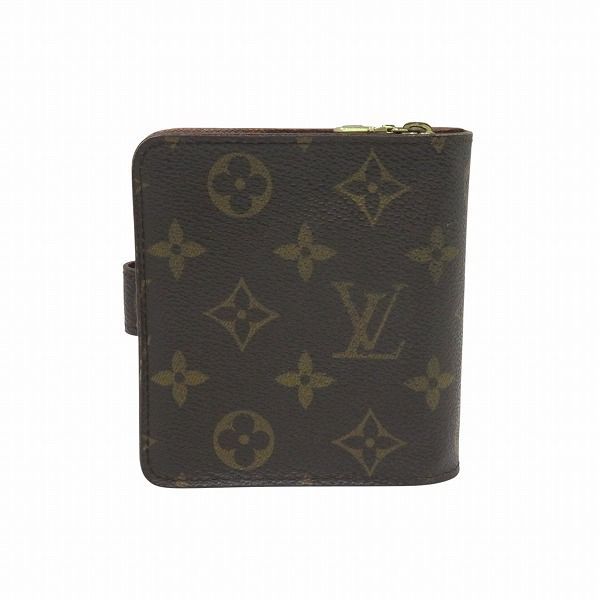 Louis Vuitton Monogram Compact Zip M61667 Bifold Wallet Unisex