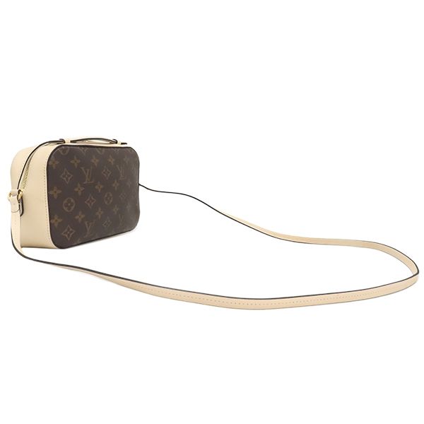 Louis Vuitton Shoulder Bag Saintonge Monogram Canvas Leather Clesme Gold