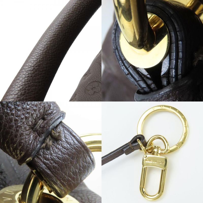Louis Vuitton Shoulder Bag Artsy MM M94171 Monogram Empreinte Dark Brown Gold