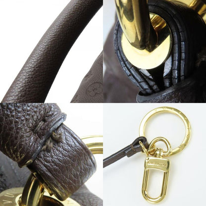 Louis Vuitton Shoulder Bag Artsy MM M94171 Monogram Empreinte Dark Brown Gold