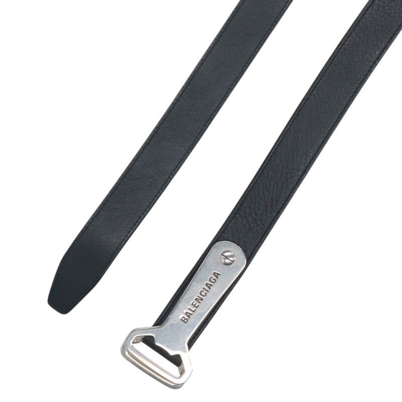 Balenciaga 741613 Bottle Opener Leather Belt Men's