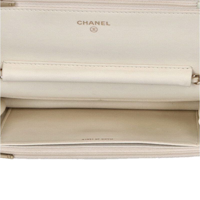 Chanel Ap0250 Chain Wallet Bicolor Lamb Skin Chain Shoulder Bag Women