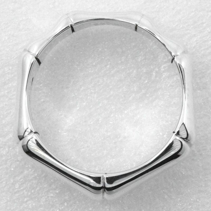 Gucci Bamboo Ring Silver 925 Size 6.5 Ladies 4.3g Ring