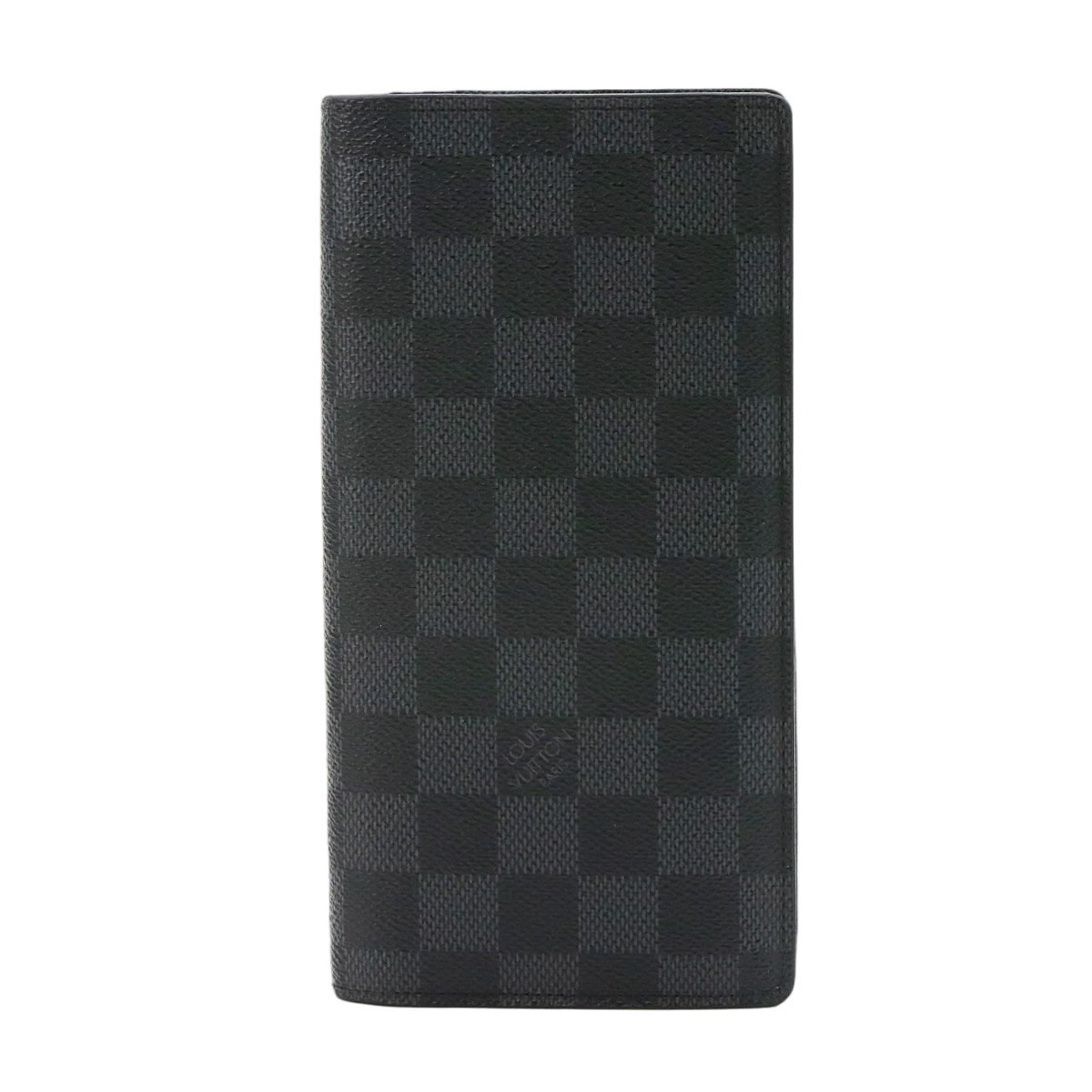 Louis Vuitton Damier Graphite Portefeuille Brazza Wallet Black Gray