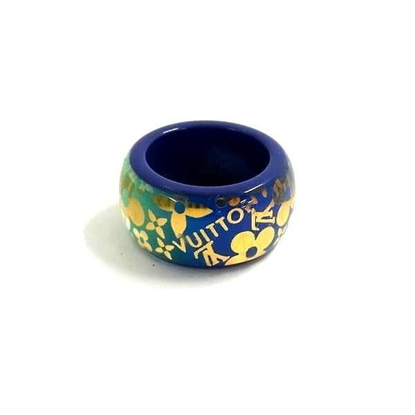 Louis Vuitton Ring Monogram Burg Tropical Cocktail Blue Resin