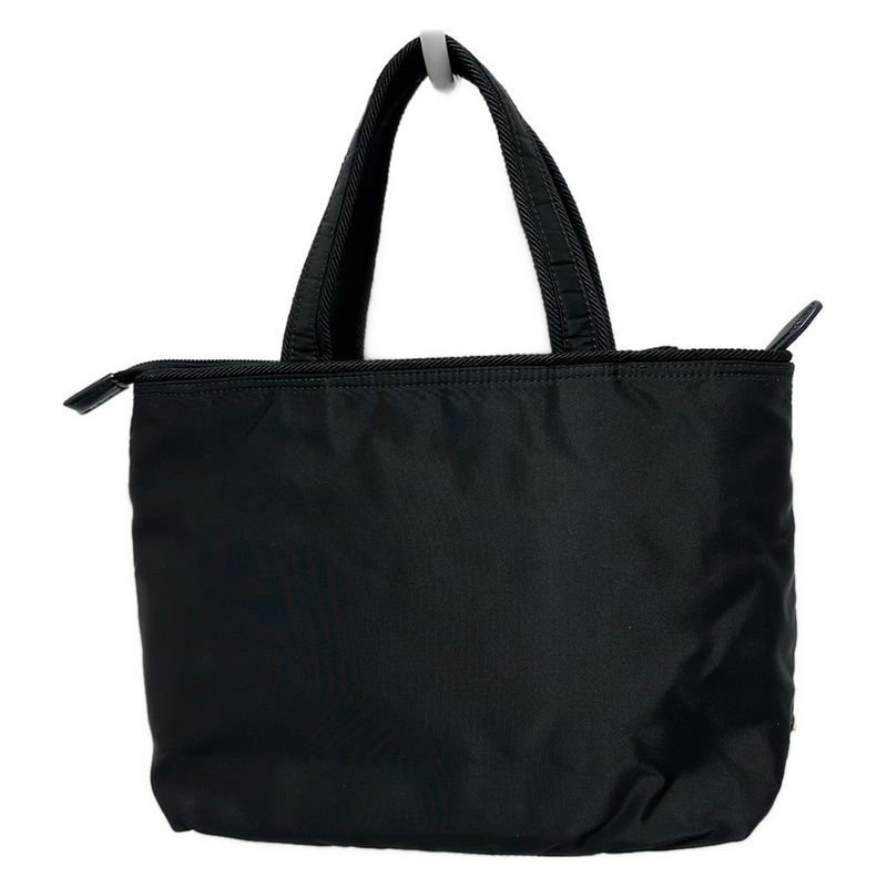 Prada Handbag Logo Jacquard Black Ribbon