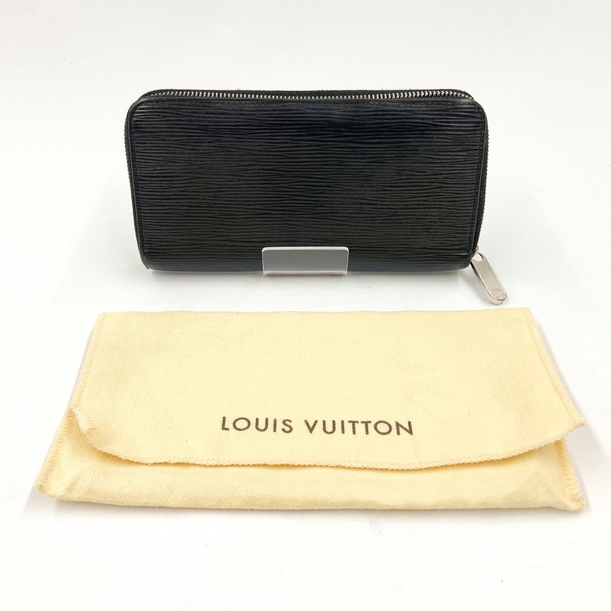 Louis Vuitton Epi Zippy Wallet Round Zipper Long Wallet M61857 Black