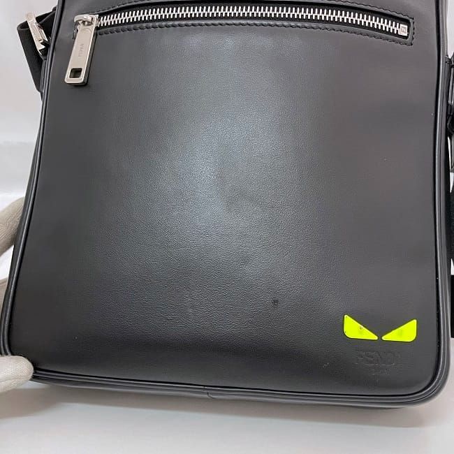 Fendi Shoulder Bag F22868 Black Neon Green