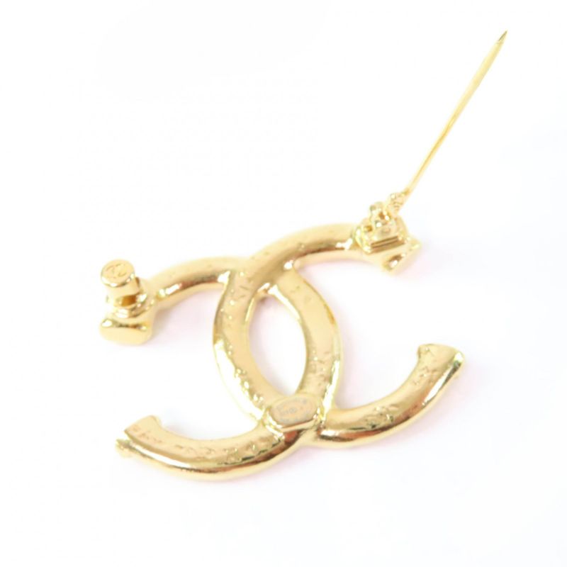 CHANEL Abb103 B23A Coco Mark Brooch Small Fashion Accessory Gold Made In Italy