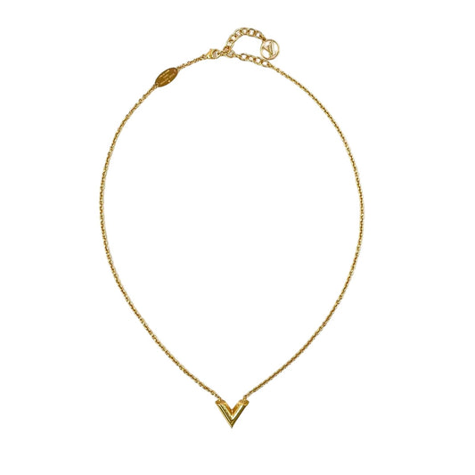 Louis Vuitton Essential Gold Plated Necklace