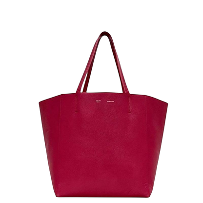 Celine Tote Cabas Phantom Small Pink Large Leather Preowned