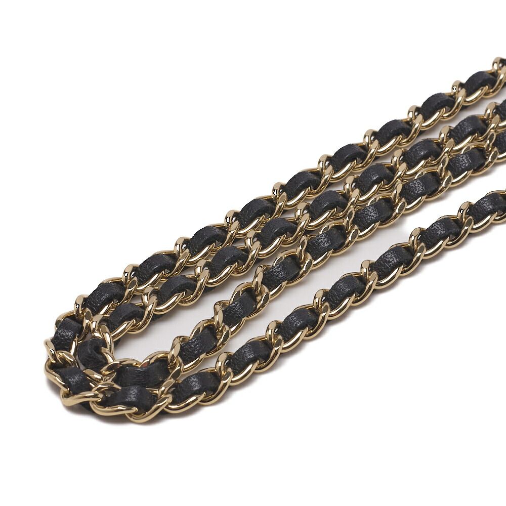 Chanel Shoulder Bag Mini Matelasse Denim Black Single Flap (gold Hardware)