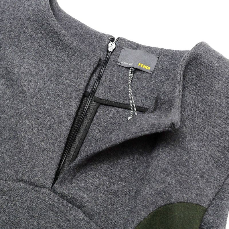 Fendi Dress Size 42 Bicolor Sleeveless Dress Made In Italy 20240924 Ra1362