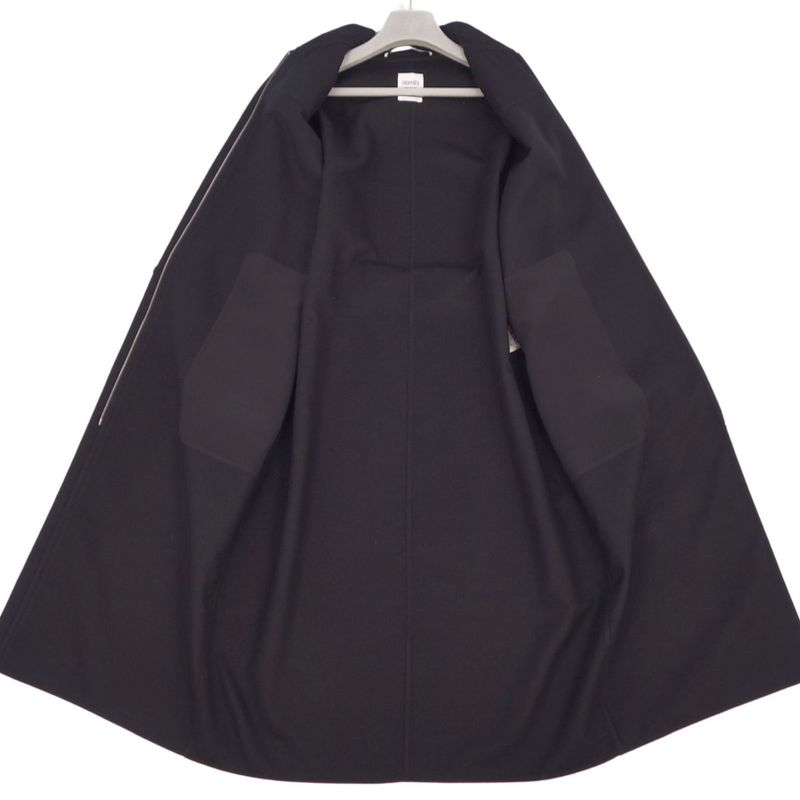 Hermes 22SS Long Coat Leather Belt Cashmere