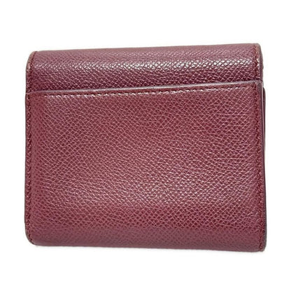 Dior/christian Dior 30 Montaigne Lotus Wallet Bordeaux Leather
