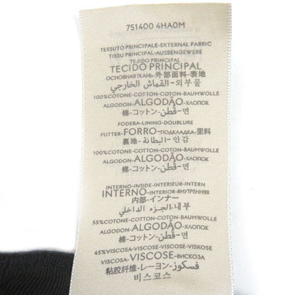 Gucci 23AW 751400 Logo Patch Rubberized Baseball Cap Black L/59cm (23.23in)