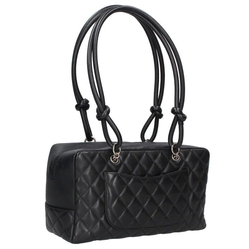 Chanel Cambon Line Lambskin Beau Ring Handbag Women