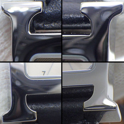 Hermes Watch H Watch Dubretour Hh1210 Square Silver Vague Guilloche Dial SS