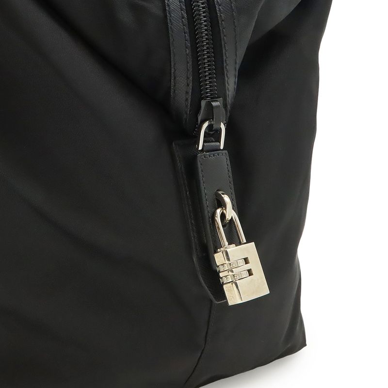 Prada Triangle Logo Boston Bag Travel Bag Travel Cabasn Large Tote Nylon