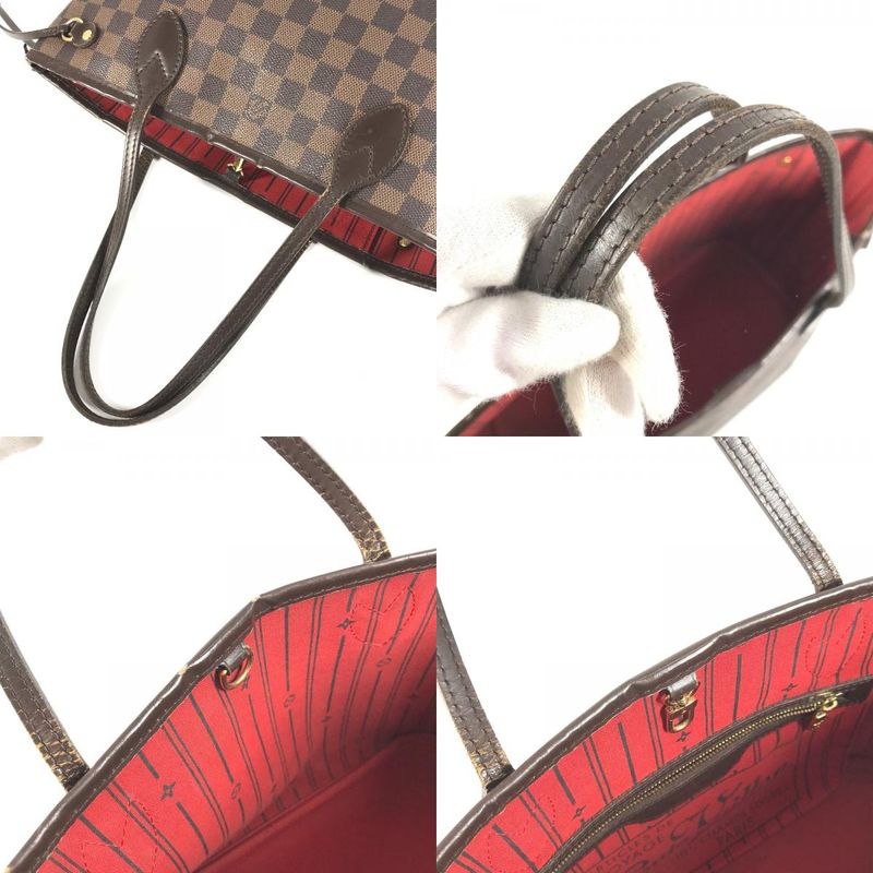 Louis Vuitton Handbag Neverfull PM N40600 Damier Canvas Ebène Brown