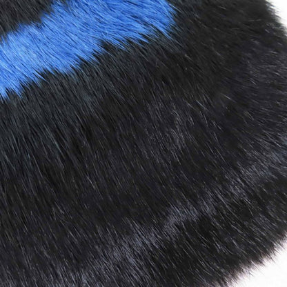 Louis Vuitton M70928 Echarpe LV Neon Rabbit Lined Cashmere Blend Scarf Black