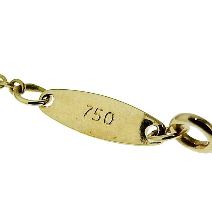 Tiffany & Co By-the-yard Diamond Necklace 18K Yellow Gold 750 Yellow Gold