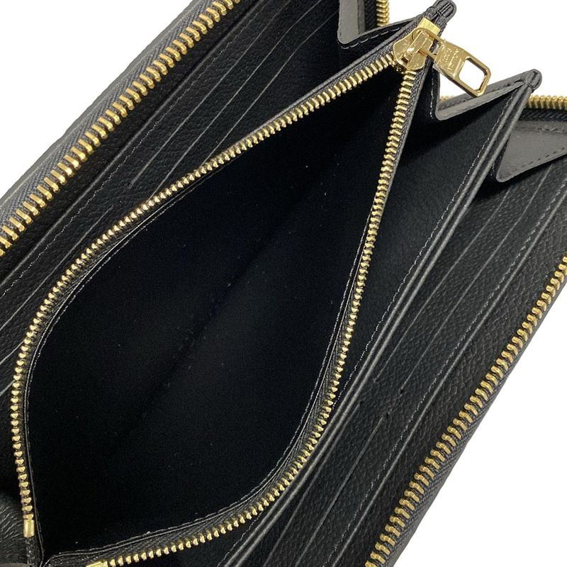 Louis Vuitton Monogram Panda LV X TM Zippy Wallet M14160 Noir Black Leather